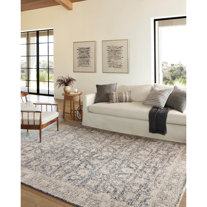 Amber Lewis x Loloi Alie Charcoal / Beige Area Rug & Reviews Wayfair